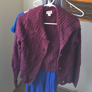 Burgundy or Maroon Wool Sweater