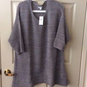 J. Jill Cotton Sweater, women's size 2x, NWT