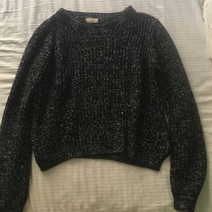 Black and white sweater