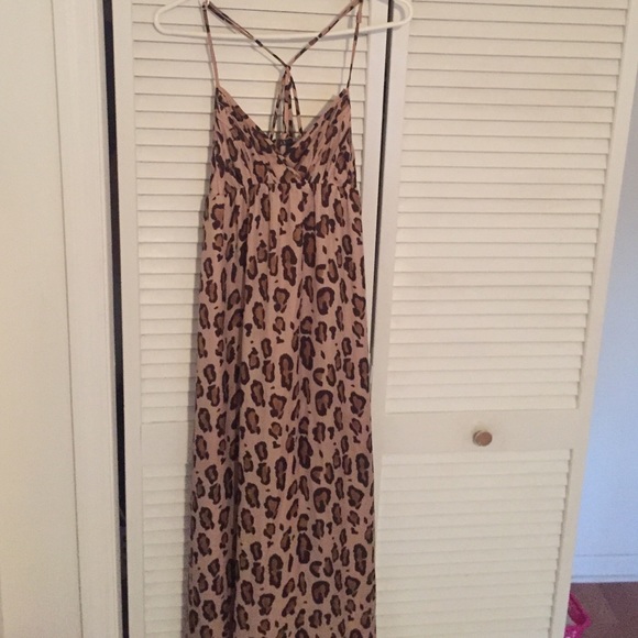 Long A/X cheetah dress