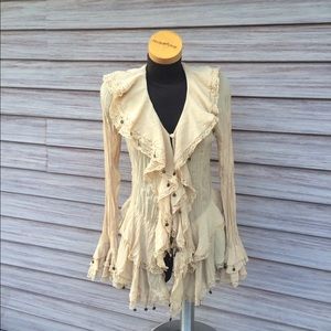 ‼️ CLOSET CLOSING‼️Vintage boho button up top