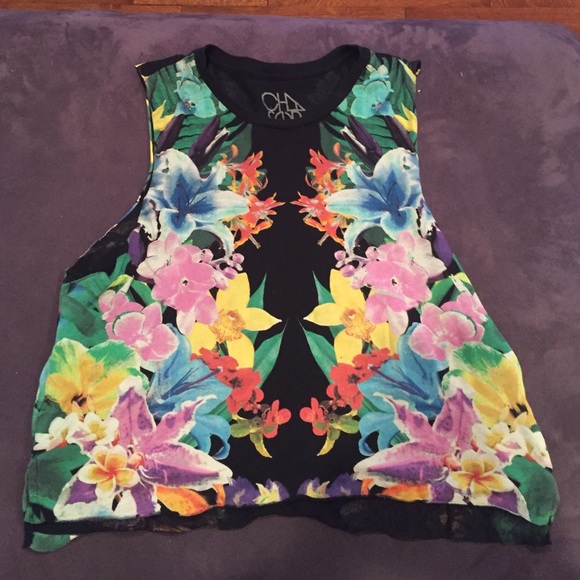 Floral tank top