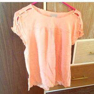 Anthropologie button sleeve top
