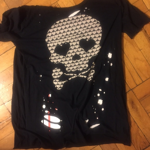 Urban Outfitters Holey Destroyed Skull Shirt - Picture 4 of 4