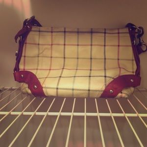 Plaid purse.
