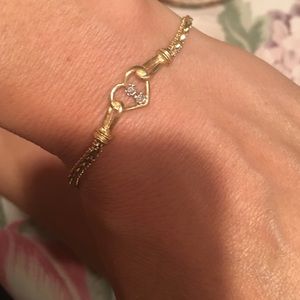 Two 14k gold bracelets