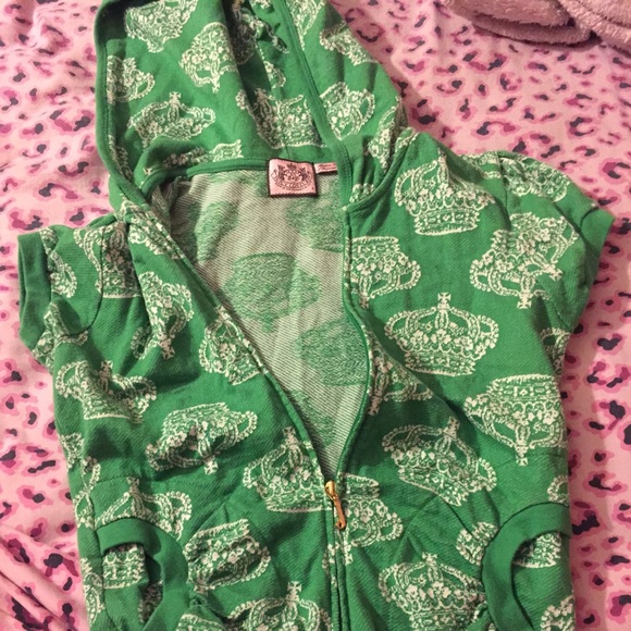 Authentic juicy couture short sleeve sweatshirt!