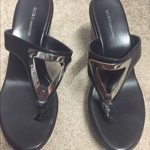 BCBG wedge sandals