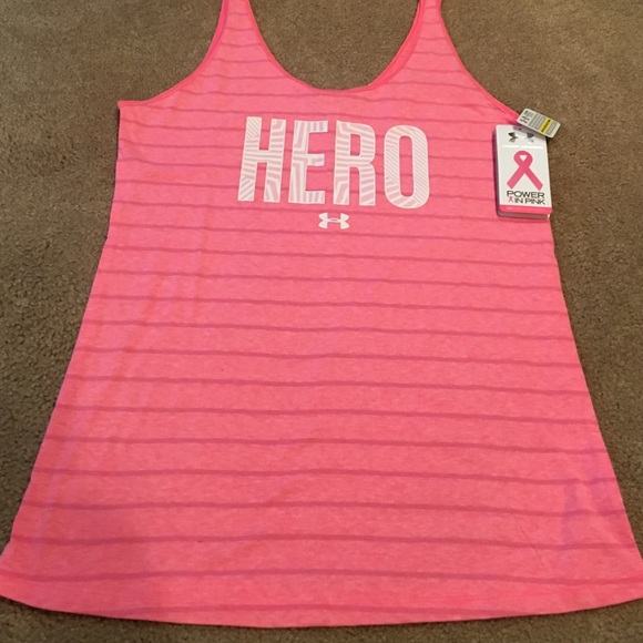 Under Armour Tops - NWT Under Armour Power In Pink Hero Tank Top