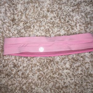 Pink lulu lemon headband