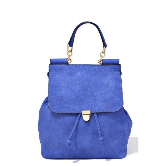 Style Link Miami Handbags - ROYAL BLUE MINI BACKPACK