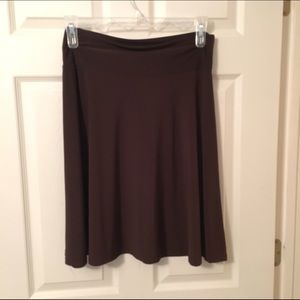 Brown Knit Skirt
