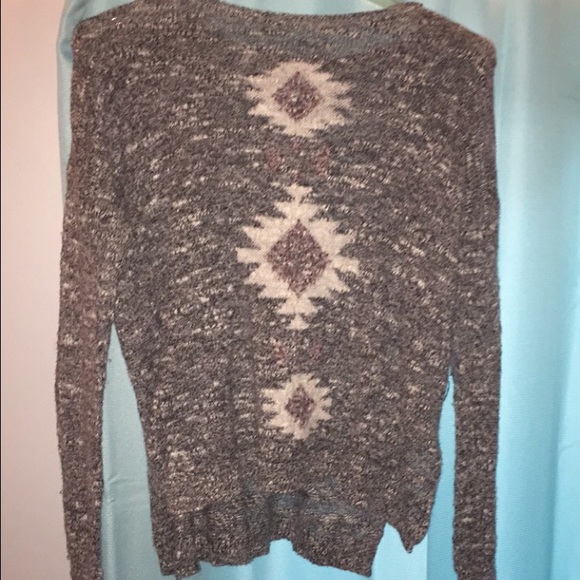 a grey, maroon, and white Hollister sweater. - Picture 3 of 3