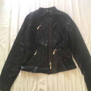Faux leather jacket