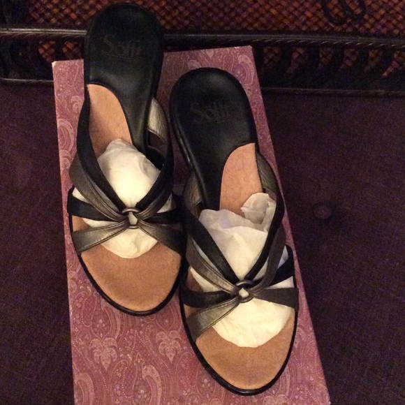 Sofft Napoli Black/Alloy Sandals