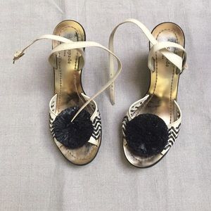 Black , beige Kate Spade used sandals ..