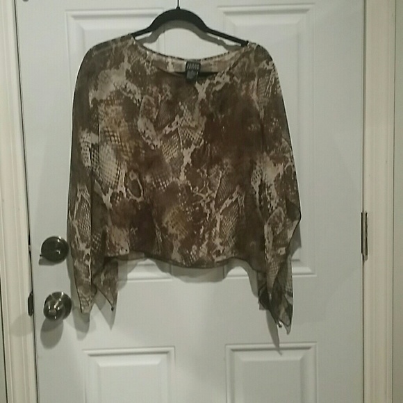 Sheer drape top