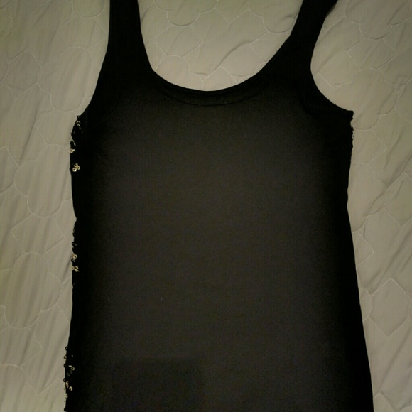 Express Black tank with silver sequins - Picture 3 of 3