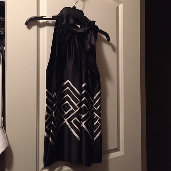 Michael Kors blouse, black and ivory, size 8.