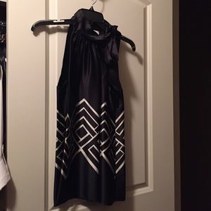 Michael Kors blouse, black and ivory, size 8.