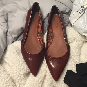 Aldo maroon flats.  Size 9