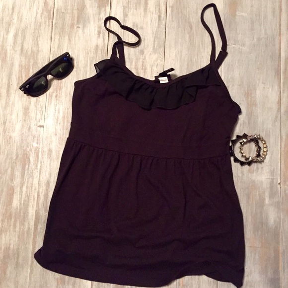⭐️Final Price⭐️ Torrid Black Tank with Ruffle