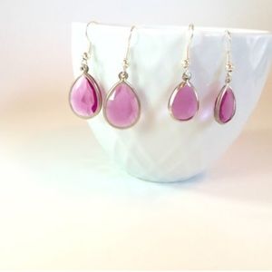 💕Paradise Pink Teardrop Earrings