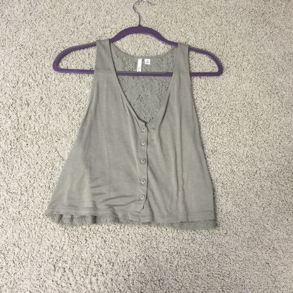 Olive green crop top