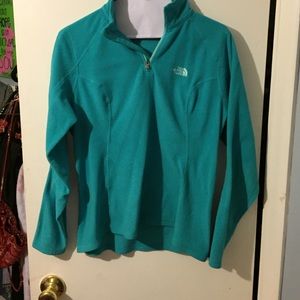 North Face Teal Glacier Quarter Zip
