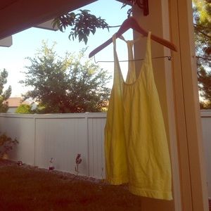 Simple yellow tank top