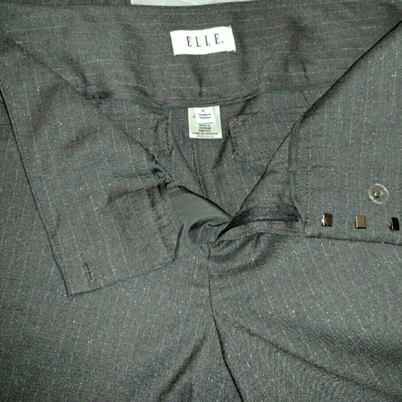 NWOT Elle shimmery pin striped career pants - Picture 3 of 3