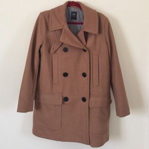 Gap tan wool peacoat