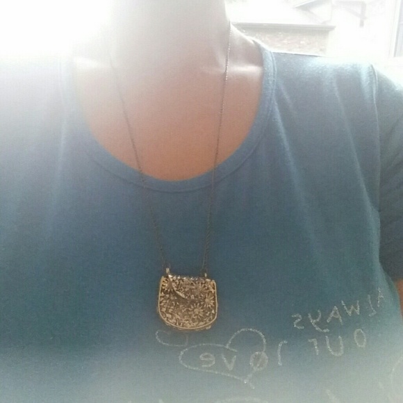 New❤Bag carved bronze pendant long necklace chain - Picture 4 of 4