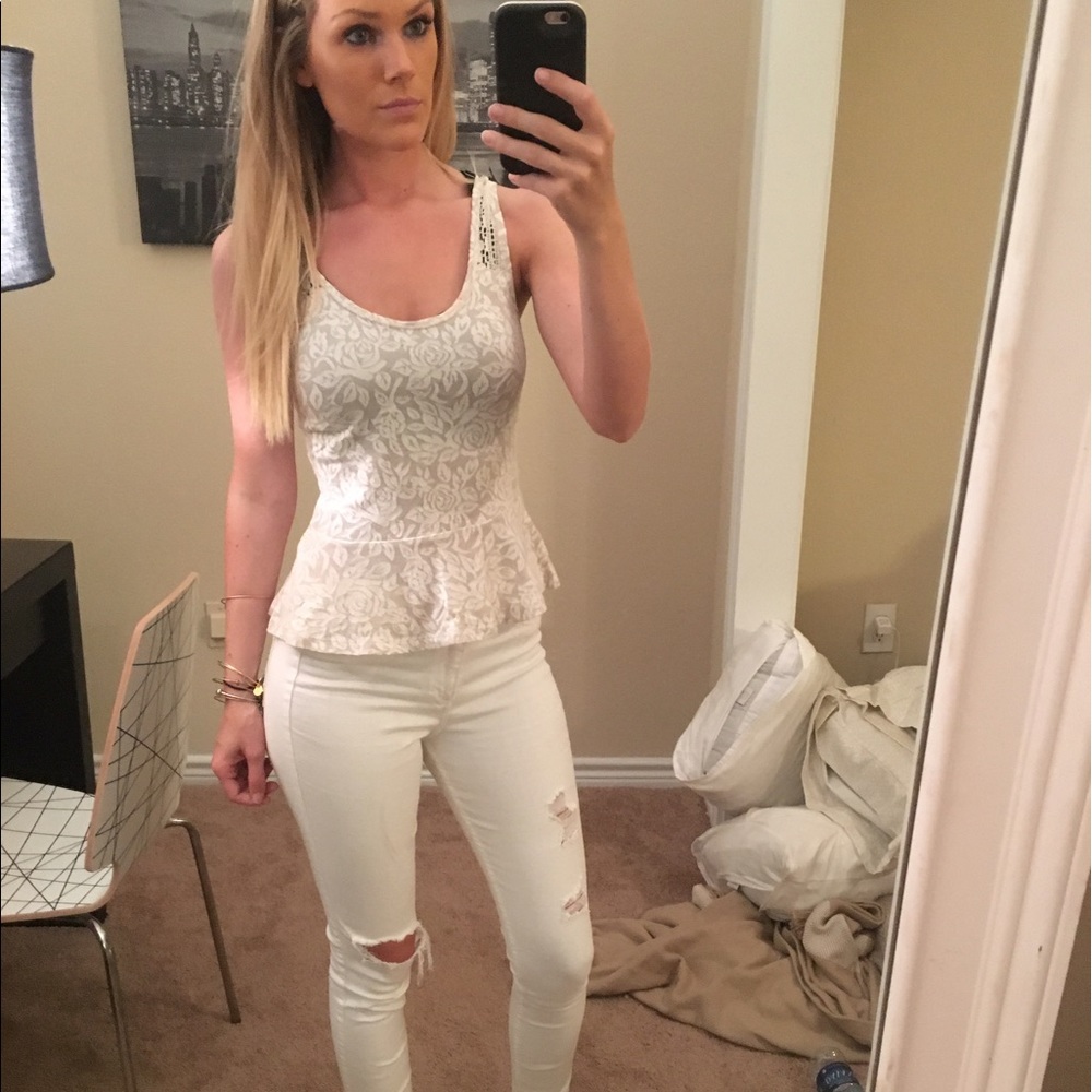 Peplum Tank Top