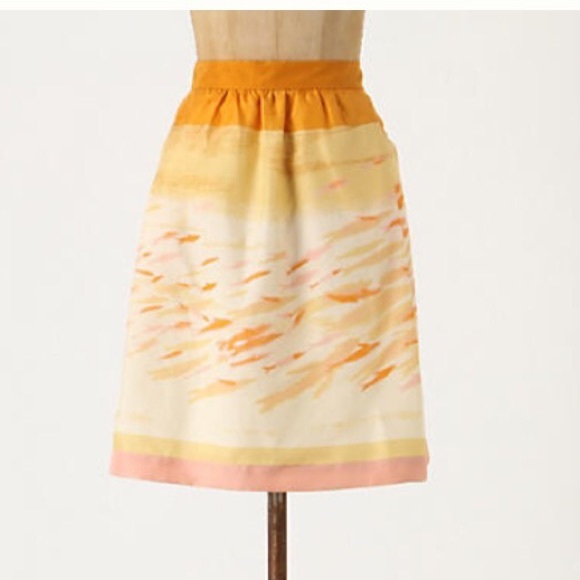 Anthropologie we love Vera goldfish bowl skirt NWT