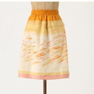 Anthropologie we love Vera goldfish bowl skirt NWT