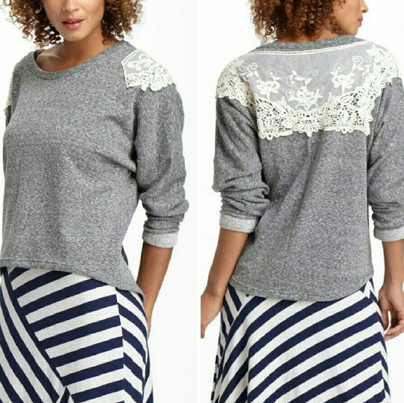 Anthropologie - Lili's Closet Gray Sweater XS