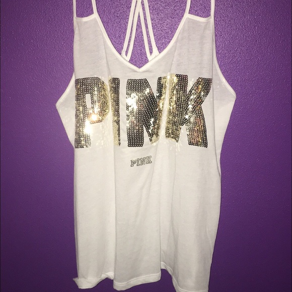 White bling tank ☺️