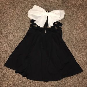 Black and White Bow Dress
