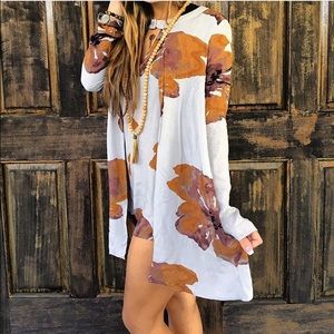 NWT Floral long sleeve romper playsuit dress