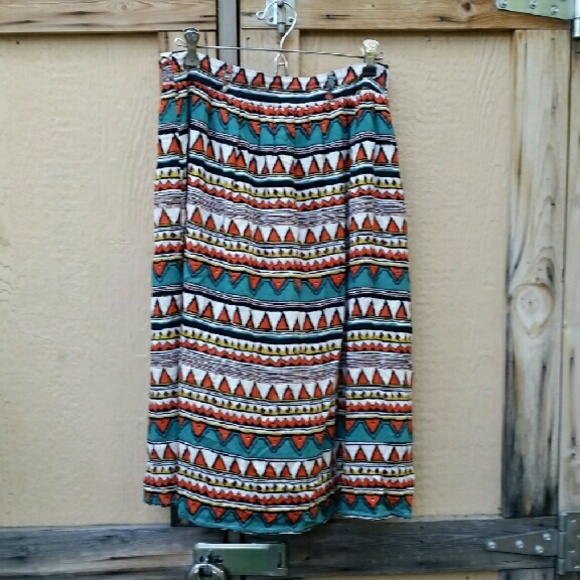 - SOLD - Blu Pepper tribal skirt.