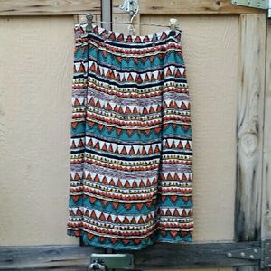- SOLD - Blu Pepper tribal skirt.