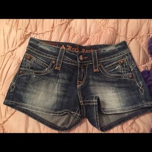 Distressed Rock Revival Shorts