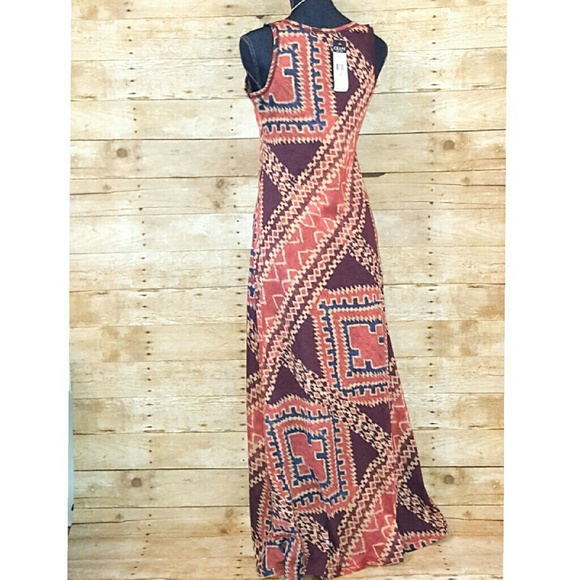 HR SALE🌷NWT RL Chaps S M Cotton Print Maxi Dress - Picture 2 of 4