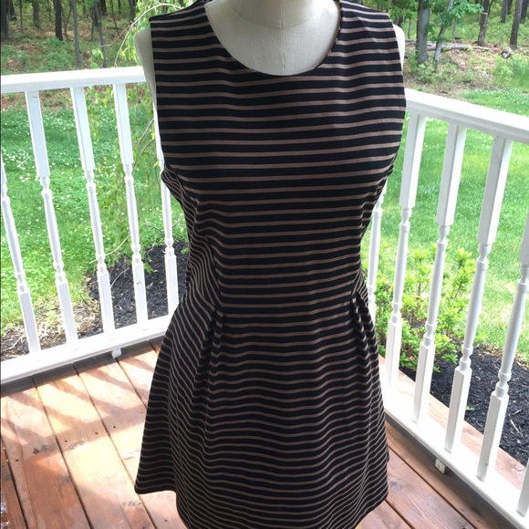 Stripe fit and flare