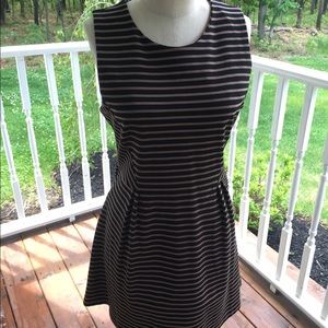 Stripe fit and flare