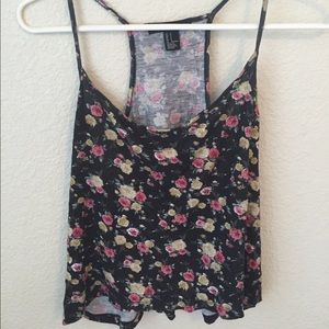 Floral patterned crop top