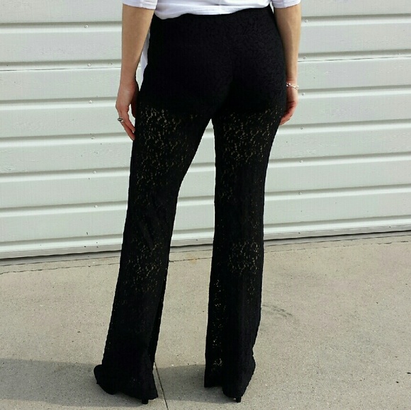 1 LEFT- Sml.-BCBGeneration black lace pants NWT - Picture 2 of 8