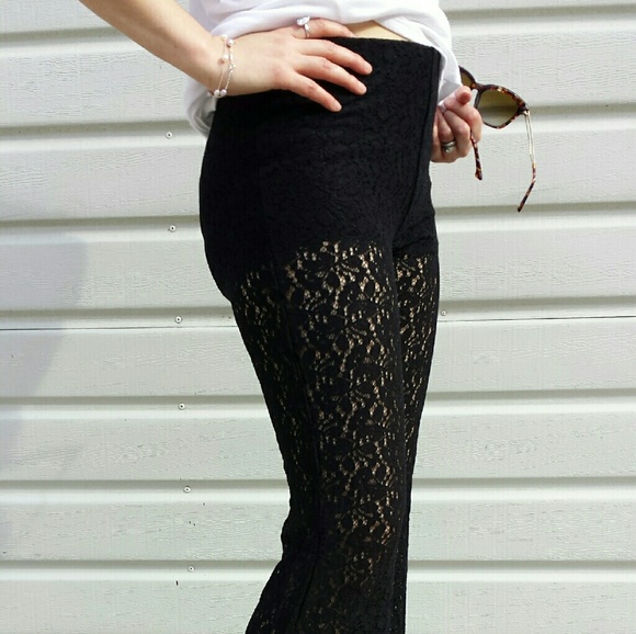 1 LEFT- Sml.-BCBGeneration black lace pants NWT - Picture 4 of 8