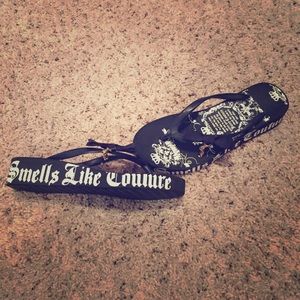 Juicy Couture flip flops